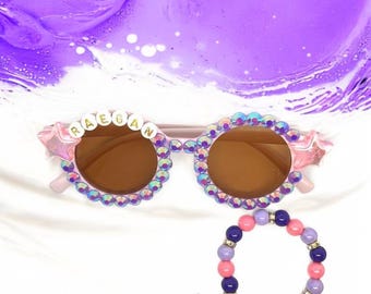Personalized My Little Pony Sunglasses & Bracelet Set: Twilight Sparkle Costume