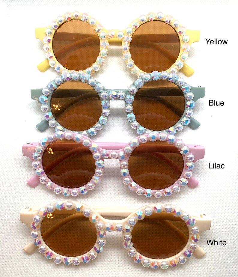 Girls Mermaid Sunglasses, Rhinestone Sunglasses, Pearl Sunglasses Etsy