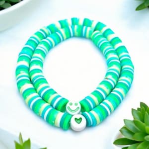 Mother Son/Daughter Matching Bracelets, Kindergarten Bracelet Set, Back to School Matching Bracelets, Custom Stretchy Bracelet