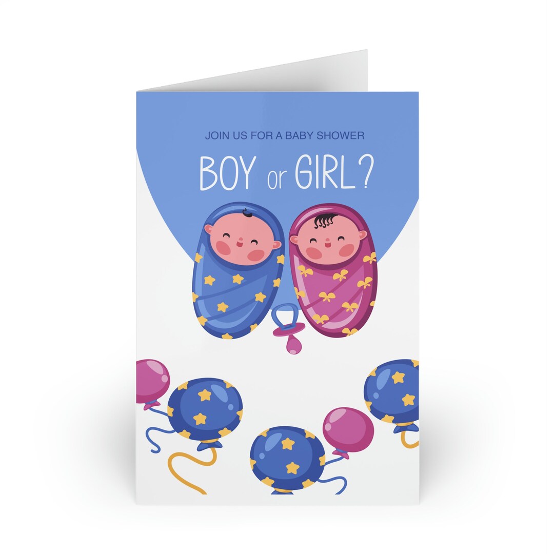 Boy OR Girl Baby Shower Invitation Greeting Cards Joke Etsy