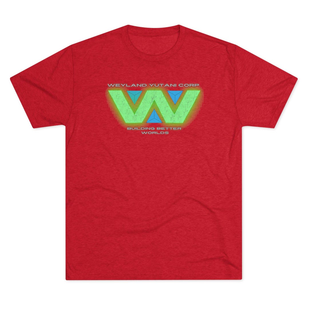 Aliens Weyland-yutani Corp Neon Logo T-shirt | Sci-fi Alien Company Tee ...