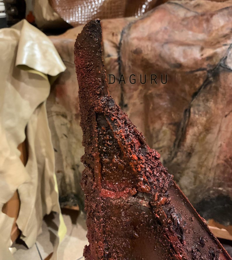 Pyramid Head Helmet, Cosplay, Statue, 11 Display. Full Scale Red