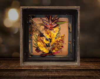 Warm Fall Color Arrangement Square Photographic Print