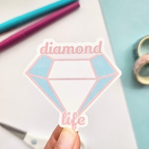 Pegatina de diecisiete quilates - Calcomanía para portátil Diamond Life
