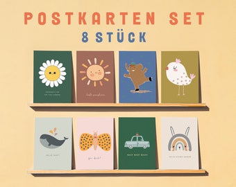 Postkarten Set 8 Stück individuell zusammenstellbar zur Geburt, zum Geburtstag, Weihnachten, Feiertage, Kitastart und mehr