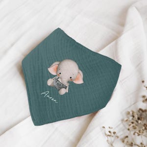Nombre bufandas bufandas de cuello personalizables hechas de muselina bebé y niño bufandas triangulares paños de eructo algodón babero gasa, imagen, regalo