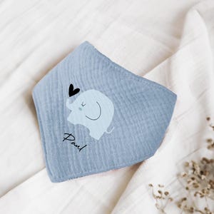 Nombre bufandas bufandas de cuello personalizables hechas de muselina bebé y niño bufandas triangulares paños de eructo algodón babero gasa, imagen, regalo