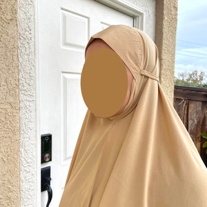 Salah Namaz Hijab, Full Abaya Burqa Prayer Scarf Dupatta, Khimar Hijab Cotton Extra Soft Lightweight Fabric, Hajj Umrah Hijab