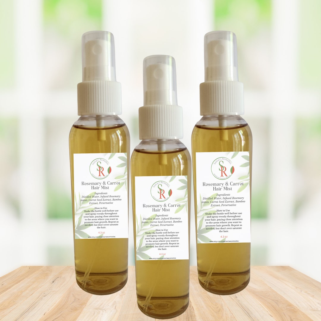 Rosemary Hair Mist Carrot Seed Hair Mist Herbal Hair Mist Etsy