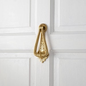 Golden Aesthetic Door Knocker, High Quality Metal
