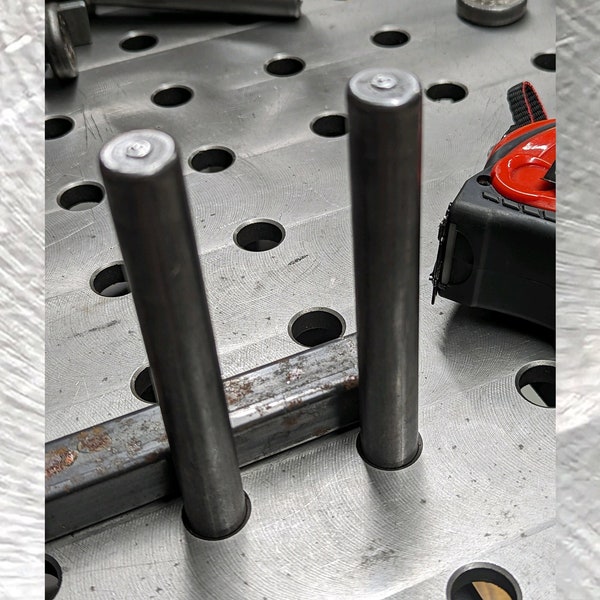 Locating Stop Pins (Set of 2) 5/8 or 16mm x 5" Welding Fixture Tables | Layout Build Strong Multi-Tool | Nelson Pro Hand