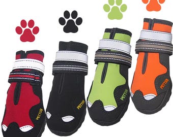 Waterproof Reflective Dog Shoes – Anti-Slip Dog Boots for Small & Medium Dogs, Free Shipping
