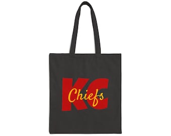 Kansas City Chiefs Cotton Canvas Tote Bag