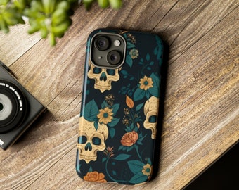 Phone Cases Android Best Phone Cases Skull & Wildflowers iPhone Case, iPhone 15 Pro Max, 15 Pro, 15, 15 plus, 14, 14 Pro, 14 Pro Max, 13