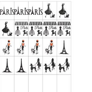 PARIS COLLECTION  Embroidery Machine Design PES JefHus Dst Exp Vp3 Xxx