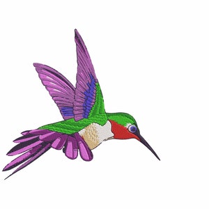 Hummingbird Embroidery Machine Design PES HUS DST Jef Exp Vp3 Xxx