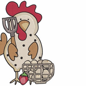 KITCHEN COOKING CHICKEN Embroidery Machine Design Pes Hus Dst Jef Exp Vp3 Xxx