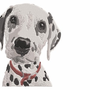 Cute Dalmation Puppy Dog Embroidery Machine Design PES HUS DST Jef Exp Vp3 Xxx