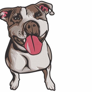 Pit Bull Dog Embroidery Machine Design PES HUS DST Jef Exp Vp3 Xxx