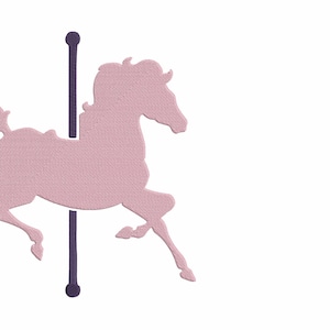 CAROUSEL HORSE Embroidery Machine Design Pes Hus Dst Jef Exp Vp3 Xxx