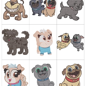 CUTE DOG COLLECTION 02 Embroidery Machine Design Pes Hus Jef    Dst Exp Vp3 Xxx