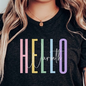 Cute Spring Season Shirt | Hello Warmth T-Shirt | Spring Flowers Shirt | Easter Shirt | Cute Shirts For Women | Spring TShirt | Gift For Her