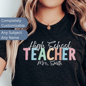 Personalized Teacher Name Shirt | Back To School Teacher Shirt | Cute Custom Teacher Shirt | Custom Teachers Day Shirt | Custom Teacher Gift