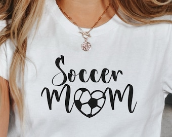 Fotbollsmamma-tröja | Matchdagsfotboll-t-shirt | Sportmamma-tröja | Fotbollsälskare | Fotbollsmamma-present | Fotbollsmamma | Matchdagströjor | Fotbollströja
