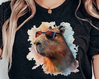 Funny Capybara Shirt | Capybara Graphic Tee | Capybara Tshirt | Capybara Gift | Capybara Clothing | Animal Lover Gift | Capybara T-Shirt