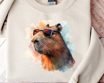 Funny Capybara Sweatshirt | Capybara Gift | Capybara Sweater | Capybara Shirt | Cute Capybara Crewneck | Capybara Lover Gift | Unisex Shirt