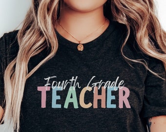 Cute Fourth Grade Teacher Shirt | First Day Of School Matching Teacher Tshirt | Elementary School Teacher Shirt | Fourth Grade Team Shirts