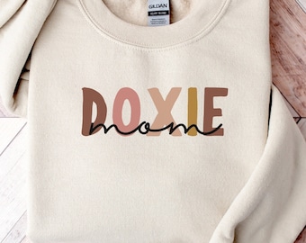 Doxie Mom Sweatshirt | Dog Mom Sweater | Gift For Dachshund Mom | Dachshund Mom Crewneck | Sausage Dog | Wiener Dog Shirt | Dachshund Mama