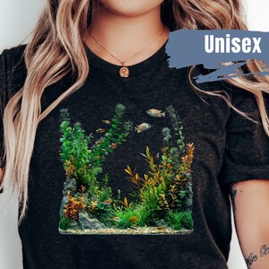 Aquarium Fish Tank Shirt | Fish Lover Gift | Aquarium Lover TShirt | Fishkeeping T Shirt | Tropical Fish Shirt | Aquarium T-Shirt | Pet Fish