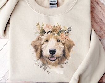 Felpa Boho Goldendoodle / Regali Golden Doodle / Maglietta Goldendoodle / Doodle Mama / Regalo mamma cane / Girocollo mamma cane / Maglione faccia di cane