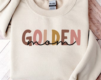 Golden Mom Sweatshirt | Dog Mom Crewneck | Retriever Sweater | Golden Retriever Mama | Golden Retriever Gift | Golden Retriever Owner Gift