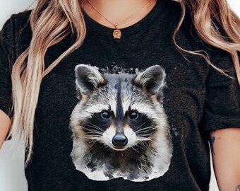 Raccoon Vibrant Color Shirt | Raccoon T Shirt | Cute Raccoon Gifts | Animal Shirt | Raccoon Gift | Animal Lover Shirt | Camping Shirt