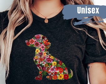 Cute Dachshund Flower Shirt | Floral Dachshund TShirt | Dog Lover Shirt | Dog Mom T Shirt | Dachshund Mama Floral Tee | Wiener Dog T-Shirt