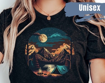 Cute Camping Graphic Shirt | Camp Lover Shirt | Gift For Camper | Camper Tee | Vacation Shirt | Nature Shirt | Adventure Shirts | Camp Life