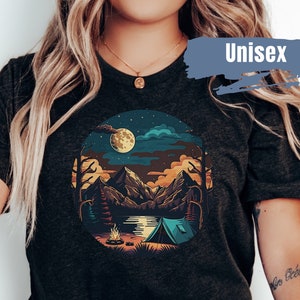 Niedliches Camping Grafik-Shirt | Lager-Liebhaber-Shirt | Geschenk für Camper | Camper-T-Shirt | Urlaub Shirt | Natur-Shirt | Abenteuer Shirts | Lagerleben