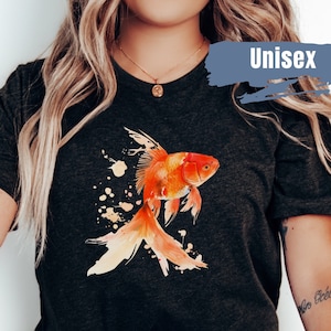 Goldfish Vibrant Color Shirt | Pet Fish Shirt | Goldfish Lover T-Shirt | Fish Lover Gift | Cute Fishkeeping T-Shirt | Aquarium Tshirt