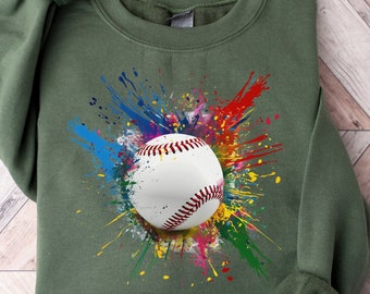 Baseball Sweatshirt | Baseball Mom Sweater | Baseball Season Baseball Gift | Sweatshirt Gift For Baseball Mom | Baseball Dad Crewneck