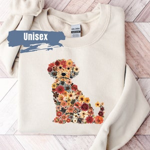 Cute Floral Poodle Sweatshirt | Gift For Poodle Lover | Poodle Mom Gift | Floral Poodle Sweater | Standard Poodle Crewneck Sweatshirt