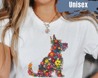 Cute Scottish Terrier Flower Shirt | Scottie Dog Mom T-Shirt | Scottie Dog Owner Gift | Scottish Terrier Blossom Tee | Dog Mom Birthday Gift