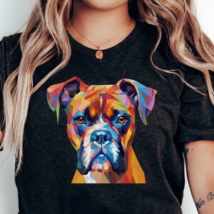 Vibrant Watercolor Boxer Shirt | Boxer Dog Shirt | Boxer T-Shirt | Boxer Mom Shirt | Boxer Dad Shirt | Boxer Lover Gift | Dog Lover Shirt