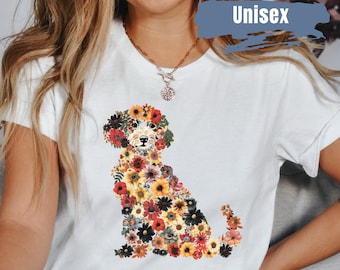 Cute Floral Poodle Shirt | Poodle Lover Gift | Poodle Tshirt | Poodle Mom Gift | Mother's Day Gift For Dog Owner | Standard Poodle T-Shirt