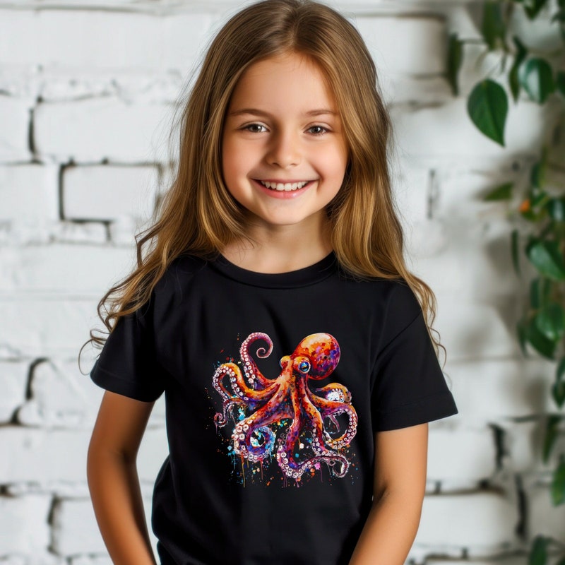 Boys Octopus Print T-shirt main image 1