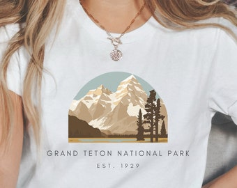 Grand Teton National Park T-Shirt | Grand Teton National Park Shirt | Hiking Shirt |Grand Teton Tee | Camping Shirt | Jackson Hole TShirt