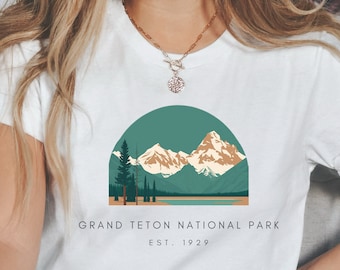 Maglietta Grand Teton National Park / Maglietta Grand Teton National Park / Maglietta da trekking / Maglietta Grand Teton / Maglietta da campeggio / Maglietta Jackson Hole