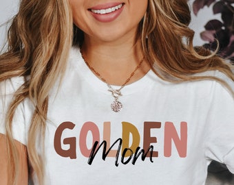 Niedliches Golden Mom Shirt | Golden Retriever T-Shirt | Golden Retriever Mama Geschenk | Hundemama Tshirt | Goldene Mama Shirt | Muttertag | Geschenk für sie