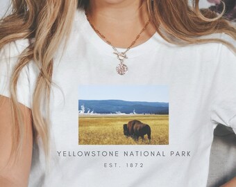 Yellowstone National Park Bison Shirt | Camping Shirt | Yellowstone NPS | Hiking Shirt | Yellowstone Park Gifts | Vacation Mountain Shirt